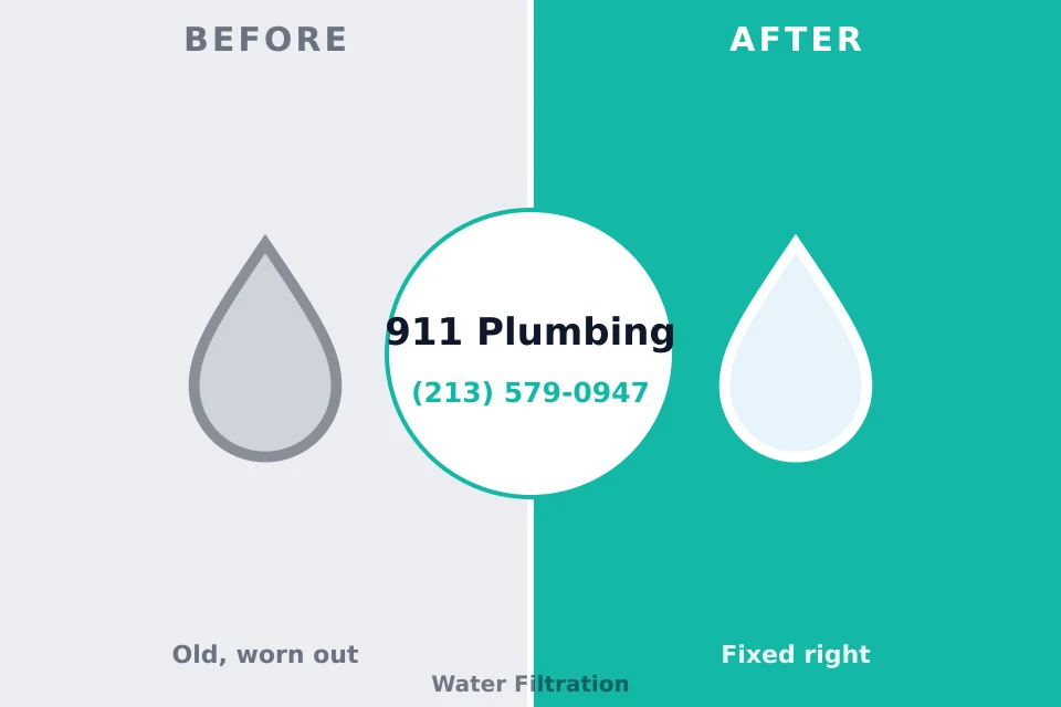 Before and after: plumbing repair Florissant, MO